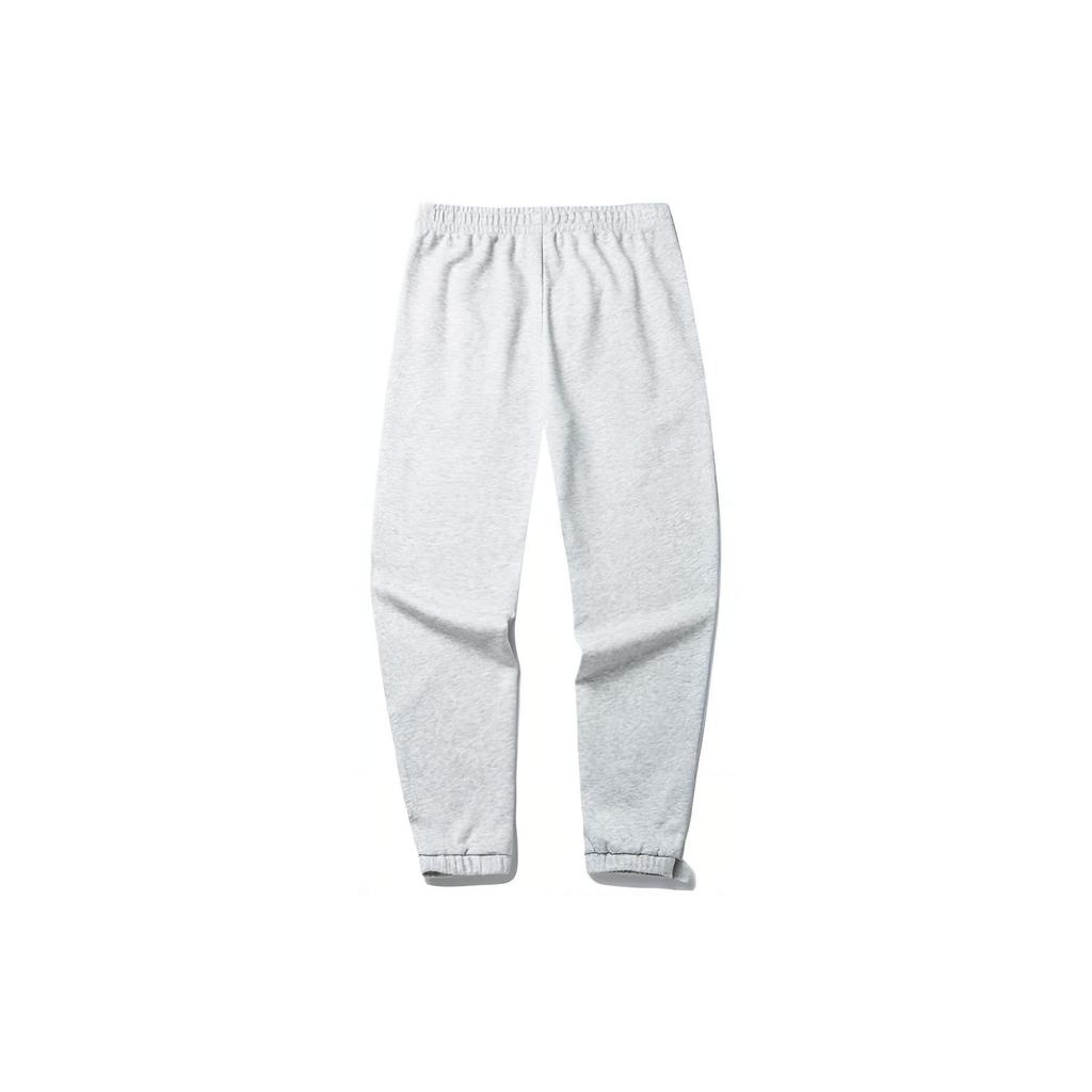 Anta Lifestyle Series Solid Color Mid Waist Cuffed Sports Pants Women Pants Gray 162218322-2