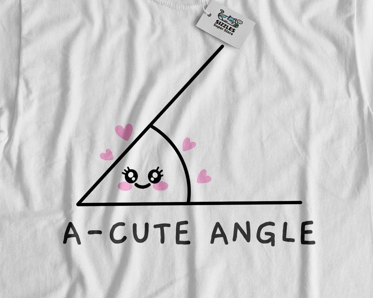 Unisex Funny Math Acute T-Shirt Mathematics Teacher Joke Geometry Gifts 3XL