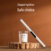 Windproof Rechargeable Aroma Diffuser & Pulse Lighter with Extended Handle for Gas Stove Ignition
