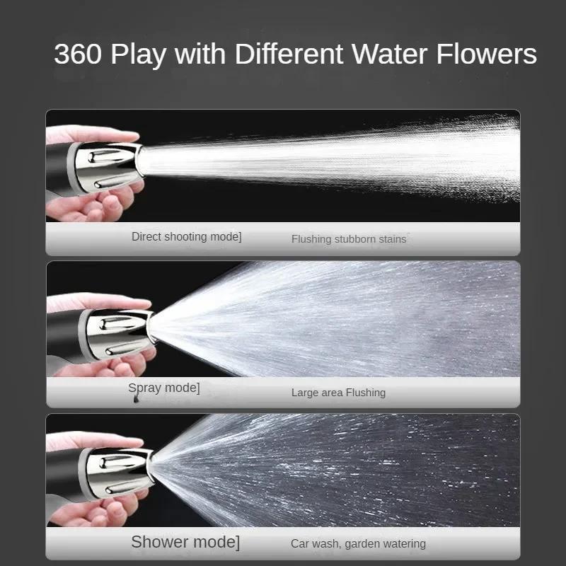 High Pressure Car Washing Water Gun, Telescopic Water Hose for Cars, Water Flushing Tool for Household, Multifunctional Booster