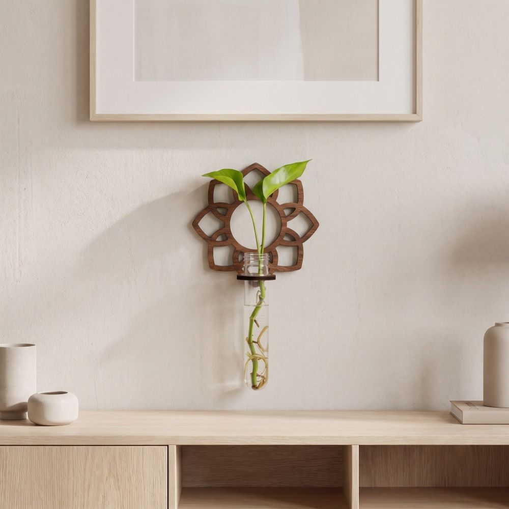 Flower Shaped Hydroponic Plant Rack Plastic Tubes Flower Stand Hydroponics