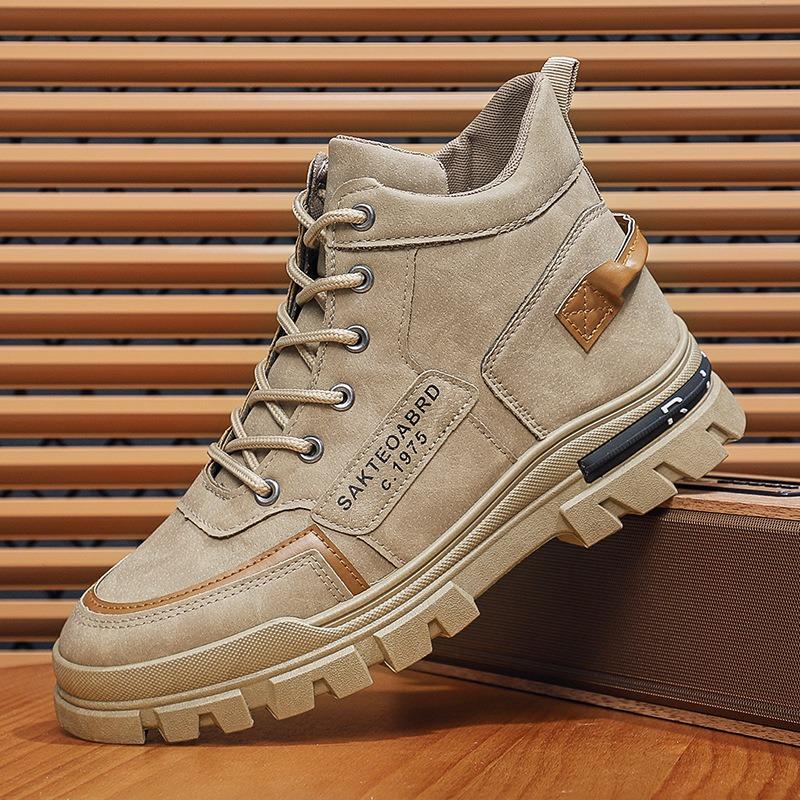 Autumn New Men's Martin Boots Tooling Boots Fashion Hiking Shoes Trend Men's Shoes