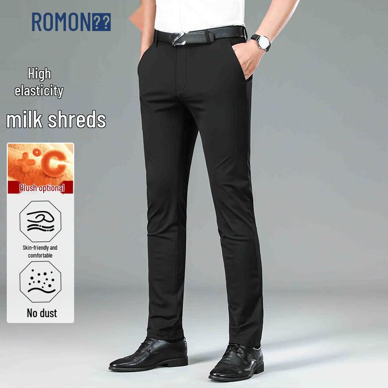 ROMON Men s Business Casual High-Stretch Dress Pants 40