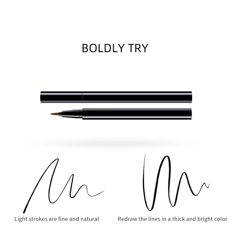 No-Logo Quick-Dry Colored Eyeliner Pen: Long-Lasting, Waterproof, Sweatproof, and Smudge-Proof.