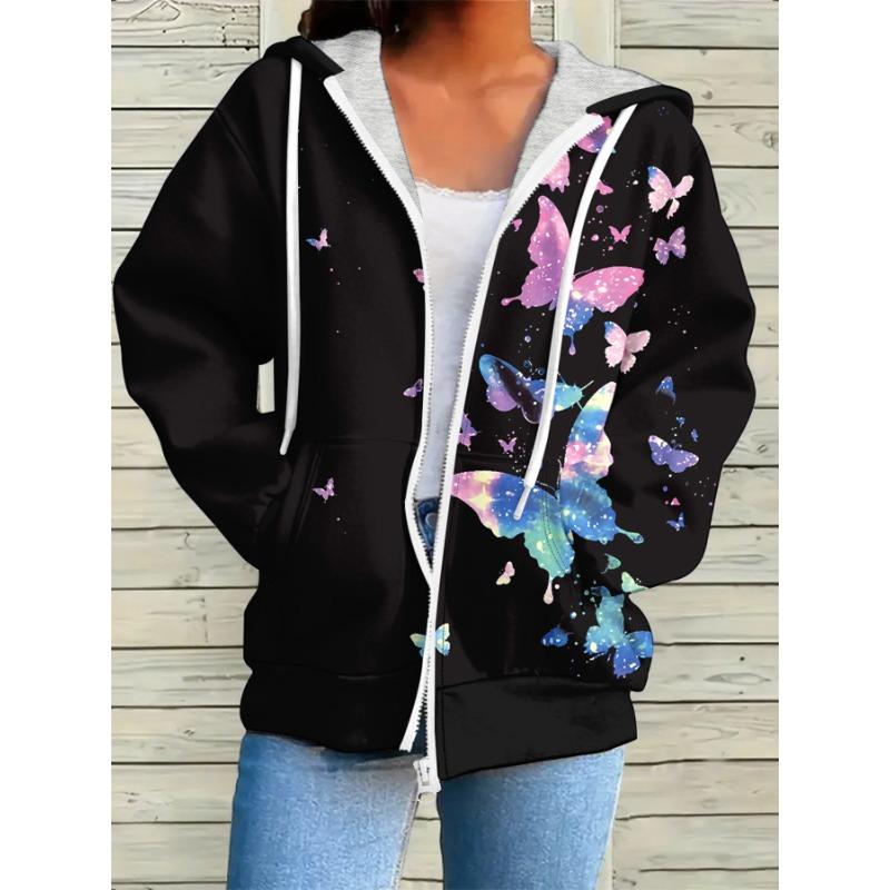 European and American Fashion Women s Casual Zipper Sweatshirt S
