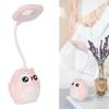 Table Lamp Pen Holder Small Eye Caring Desk USB Rechargeable LED Night Light Student Dorm Room Cartoon Owl Shape