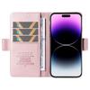YIKATU YK-003 For iPhone 15 Pro Max PU Leather Wallet Cover Magnetic Clasp Phone Stand Case