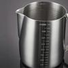 350/600/1000ml Milk Frothing Pitcher Stainless Steel Coffee Cup With Scale Q
