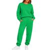 Damen Langarm Rundhals Sweatshirt und Jogginghose 2-teiliges Set