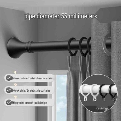 Yuanzu No-Drill Telescopic Curtain Rod