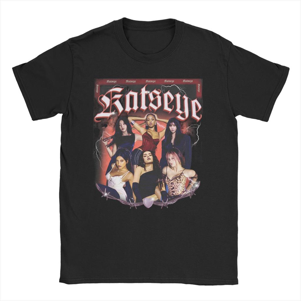 Damska Koszulka Megan Katseye Gnarly Miękka Jest Silna Ubrania z Albumu Krótki Rękaw Okrągły Dekolt T-shirt Koszulki 2026 Nowość