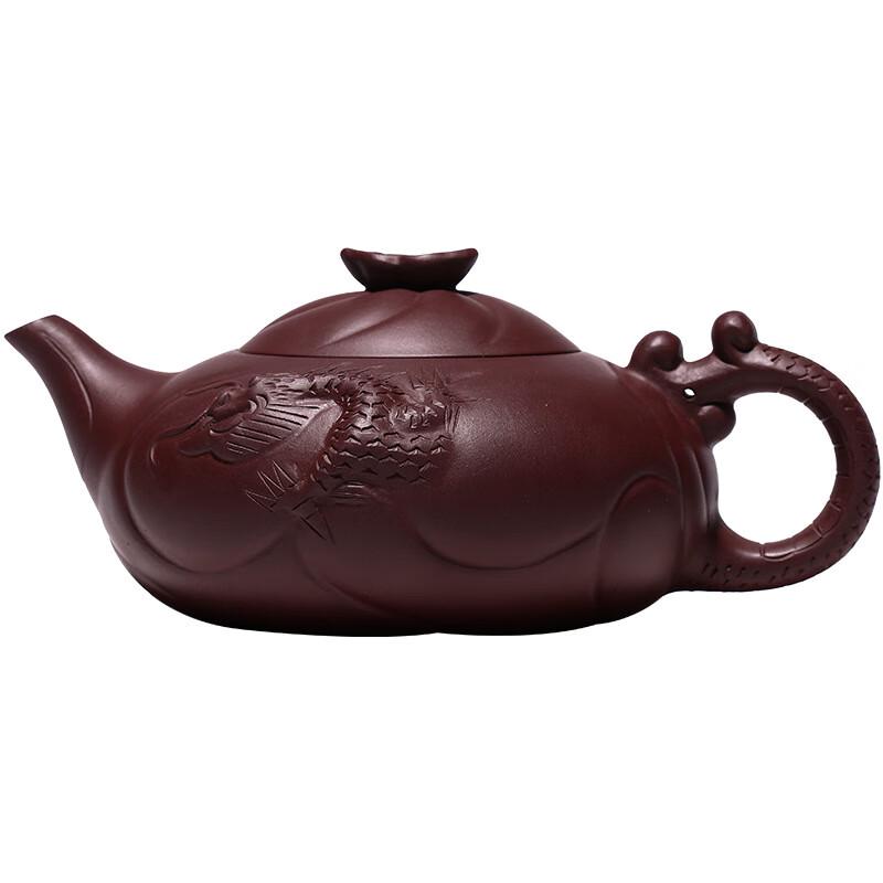 Shangqi Fish-Dragon Purple Clay Teapot