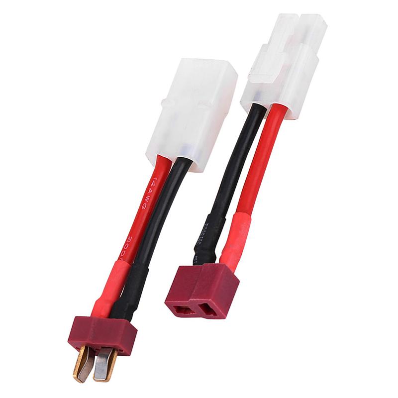 Adapter Female/Male Deans T Plug To Tamiya Connector Conversion Cable 16Awg For Rc Drone Car Boat Quadcopter Battery
