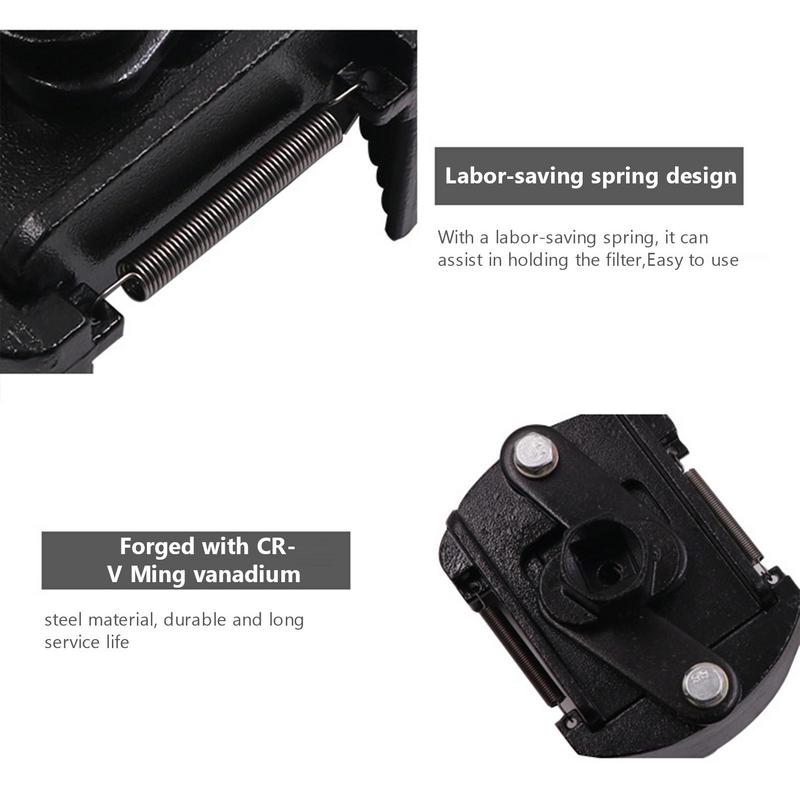 60 mm – 80 mm verstellbare Kappe zum Entfernen des Ölfilters mit Zickzack-Design. Universelles Werkzeug zum Entfernen des Ölfilters. Filterschlüssel mit 2 Backen