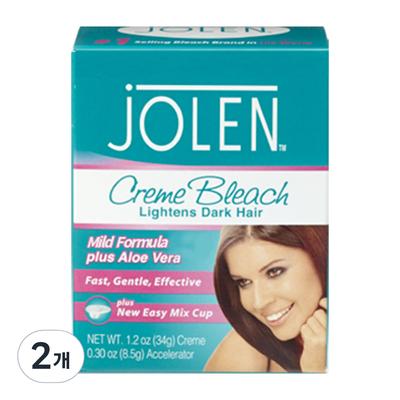 Jolene Cream Bleach Mild Decolorizer, 42.5g, 2 Units