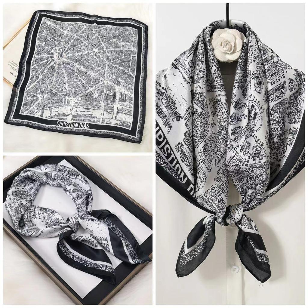 Eleganti Foulard di Seta da Donna Con Centinaia di Camicie, Assistenti di Volo, Decorazione Professionale, Protezione del Collo, Foulard, 70 Foulard Quadrati Piccoli.