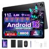 POCKAM P11 Pro Android 16 Tablet, 11 Inch, 48GB+128GB, 2.4K 90Hz, Octa-Core, 8800mAh, 5G WIFI, Headphone, Tablet with Keyboard, Pen, Mouse