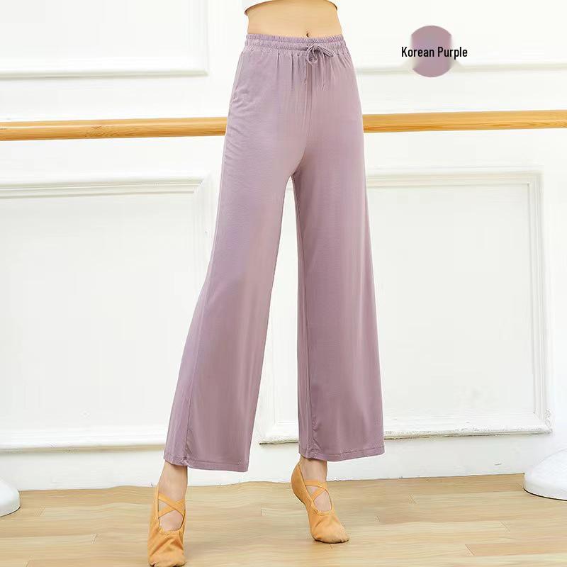 Modal Cloud High Waist Wide Leg Tanz- & Yogahose - Elastischer Drapierfall für Moderne & Klassische Stile