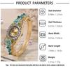 Rich In Flowers Ladies Wristwatch Rhinestone Bracelet Bracelet Watch  Elegant Wear