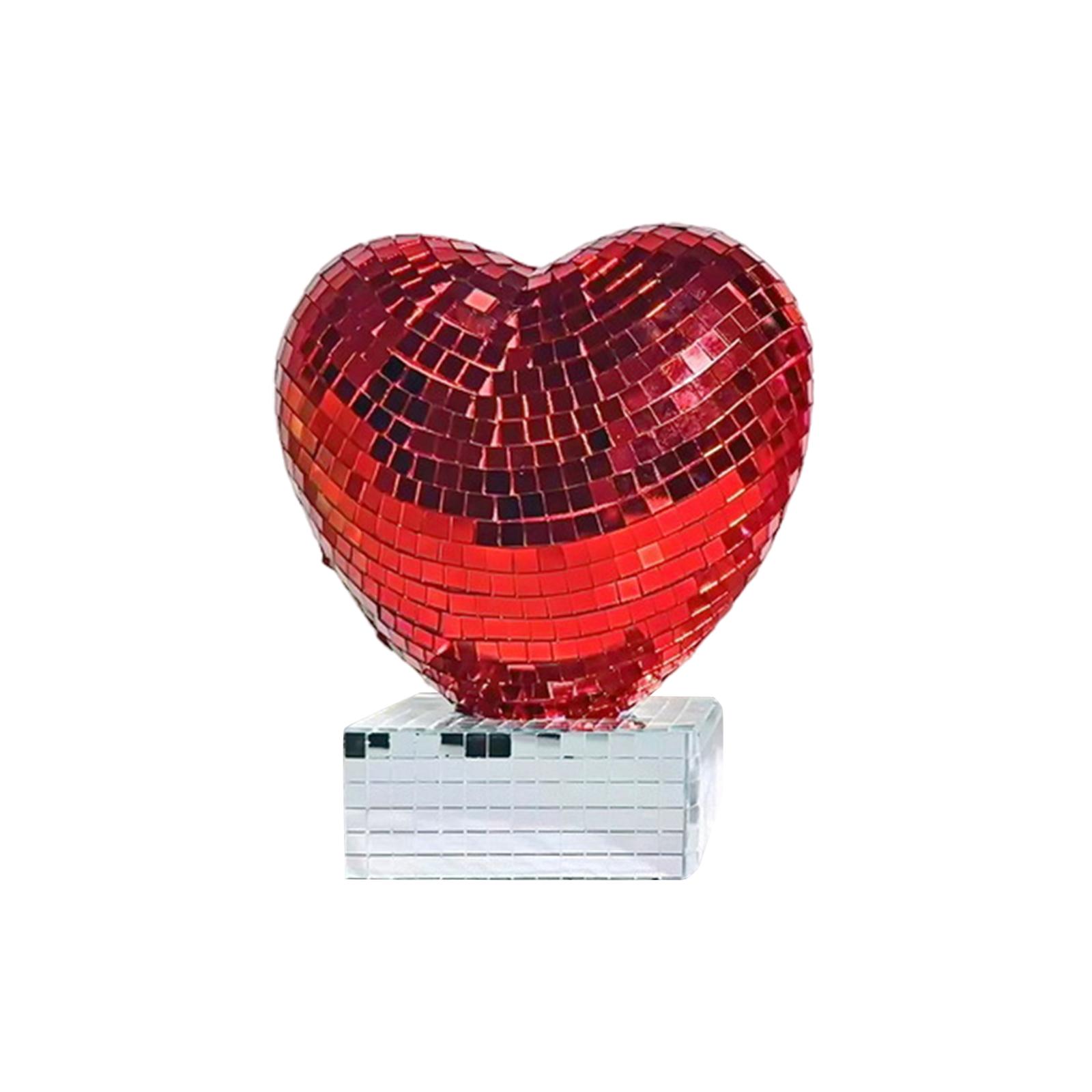 

Love Mirror Accessories Valentine s Day Wedding Party Live Home Atmosphere Decoration Ornaments One Size червоний