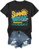 Summer Break Loading Shirt Teacher Student Vacation T-Shirt Funny Graphic Tee