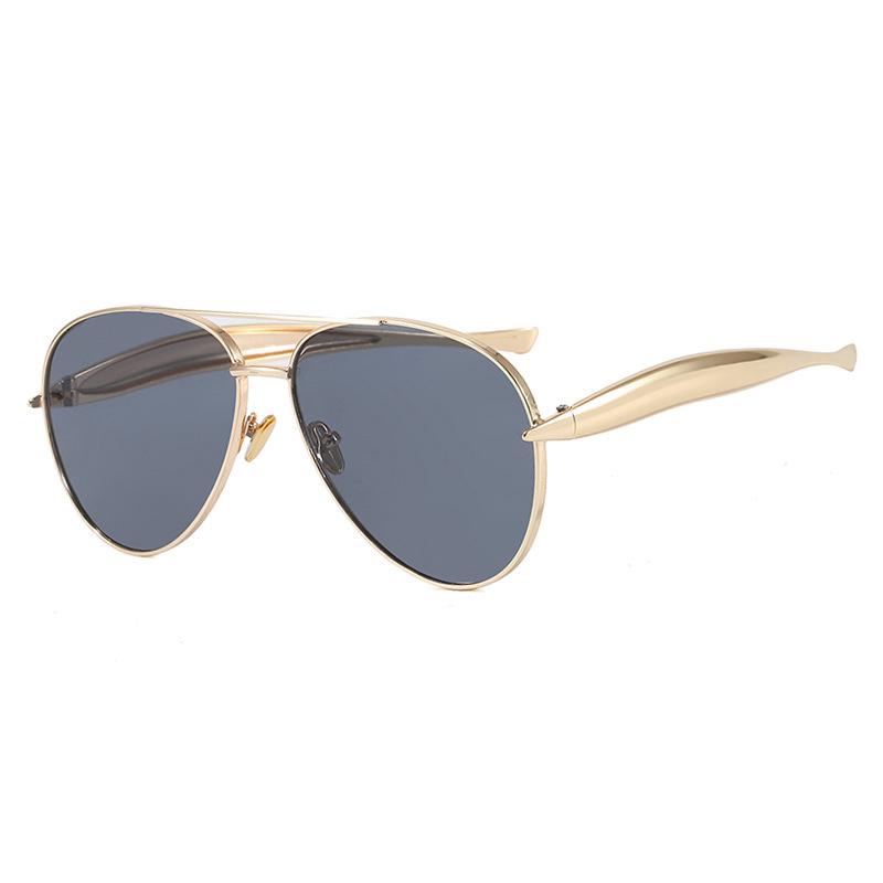 Y2K Vintage Metal Pilot Sunglasses UV400 Protection Punk Style Unisex Outdoor Driving Luxury Designer Shades