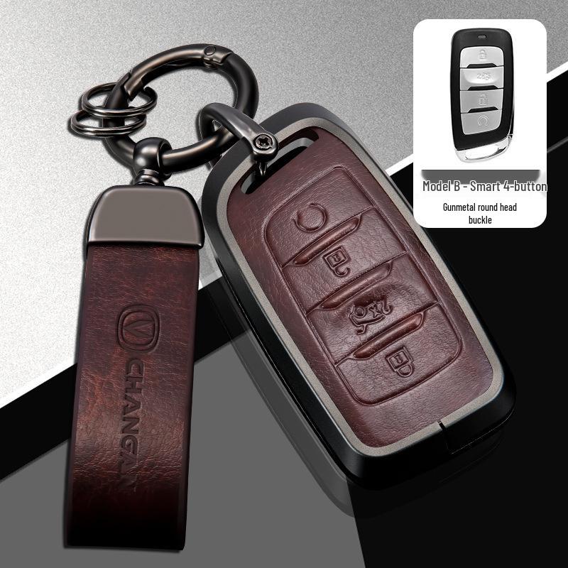 Changan Car Key Cover for Third Gen CS75 Plus, Yidong Plus, CS55, and CS35 Plus