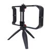 Smartphone Video Rig Filmmaking Vlogging Case Stabilizer Rig with Tripod Cold Shoe Mount 1 4 Inch Screw Interface for