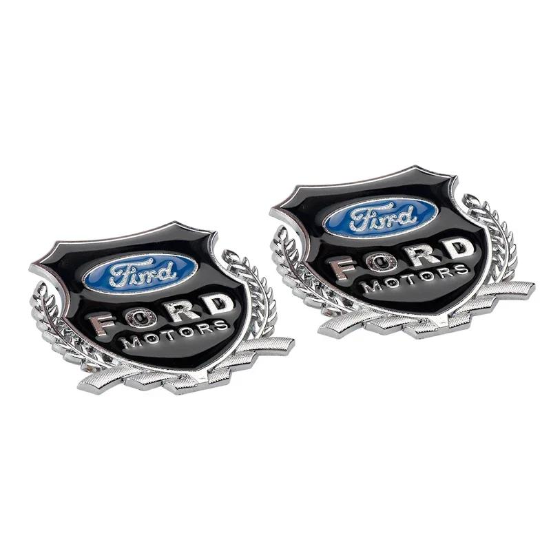 

Car Sticker Ford 2pcs Metal Eagle Emblem stickers for car decoration auto accessories For Ford 3 MK2 Fiesta MK7 Mondeo Mk4 Fusio