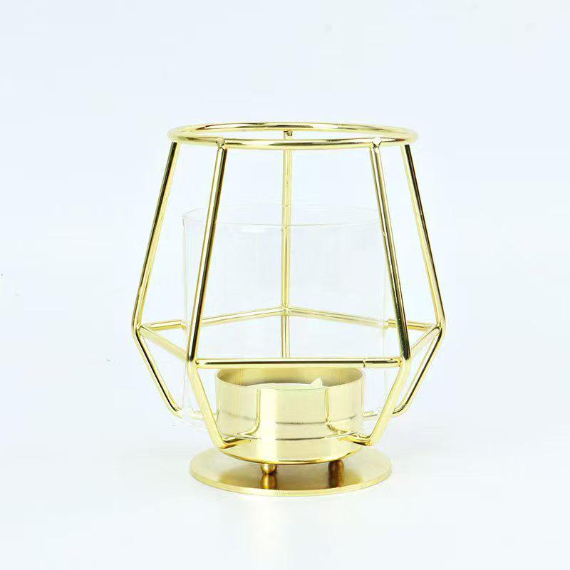 Luxury Cross-Border Iron Candle Holder for Romantic Dinner & Christmas Decoration