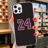 Basketball 23 24 8 Number Cover Phone Case For iPhone 16 17 Air 15 14 Pro Max 16E Phone Case 13 Mini 12 11 7 SE 8 Print Pattern
