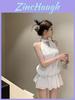 Black Hollow Out Dress With Back Tie For Summer Party Style Women