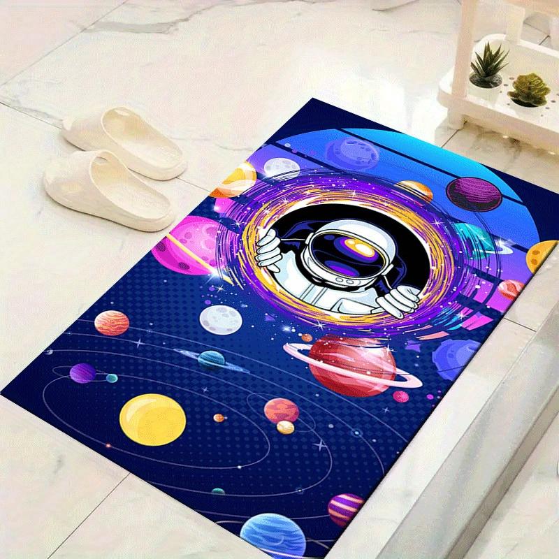 

1pc Astronaut Design Indoor Area Rug - Soft, Anti-Slip, and Durable Gaming Room Decor for Bedroom 60cm by 90cm