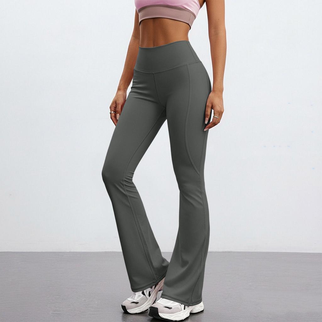 Modne Damskie Seksowne Spodnie do Jogi Wysoki Stan Krzyżowe Szerokie Nogawki Kolorowe Spodnie Treningowe do Jogi