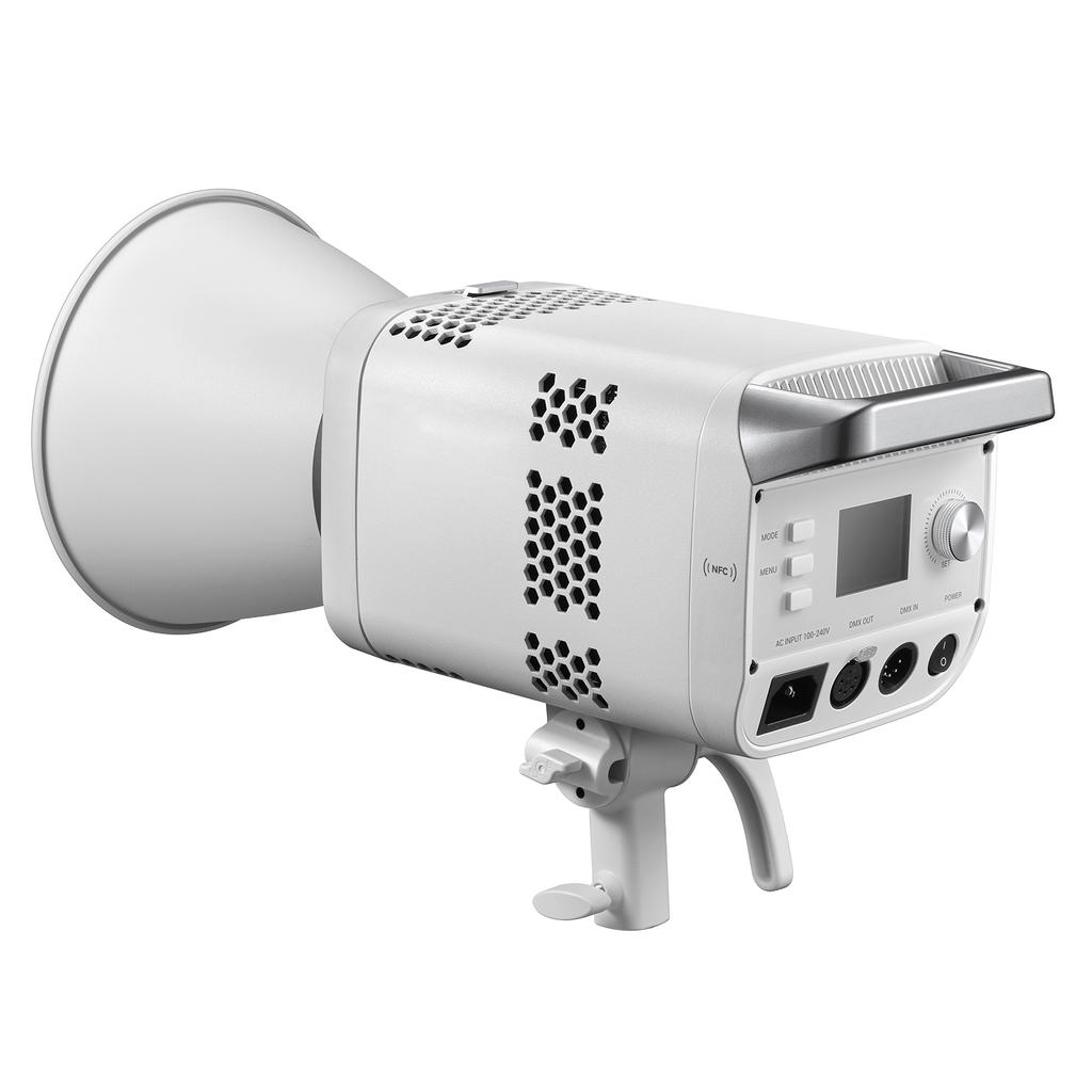 LE200D COB LED Photography Light 220W, DMX Bluetooth Control, 5600K Color Temperature, NFC Paring, Cooling Fan for