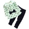 Kleinkind Neugeborenes Baby Mädchen Jungen Lockerer Druck T-Shirt+Hose Druck Outfits Set