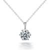 S925 Moissanite Necklace Sterling Silver Niche Design Carat Gift Light Luxury Mozambican Pendant Women