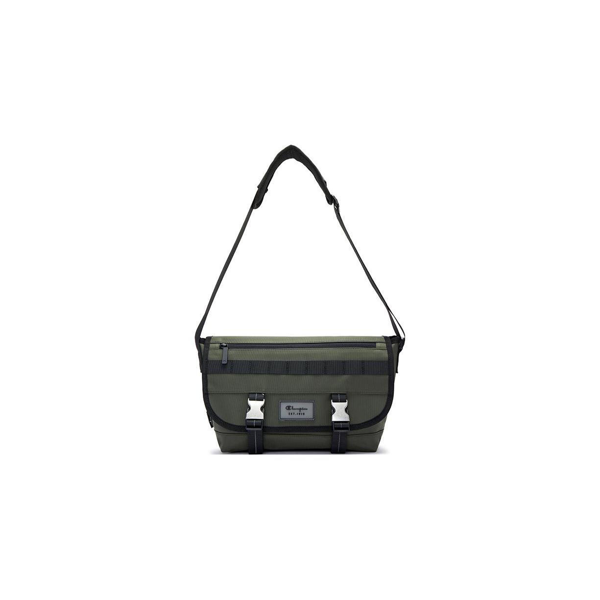 

New Champion Fabric Messenger Bag, Shoulder Bag Small Unisex Cypress Green/Black U3CACPU08 29.0*11.4*21.1CM