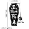 Creative “Skeleton Reading” Metal Bookmarks, Irregular Shape Bookmarks - “Let Me Read Silently” Reading Office Accessories