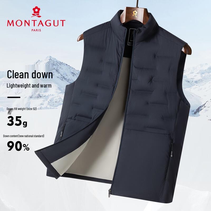 

MONTAGUT Men s Lightweight 90% Duck Down Vest 52
