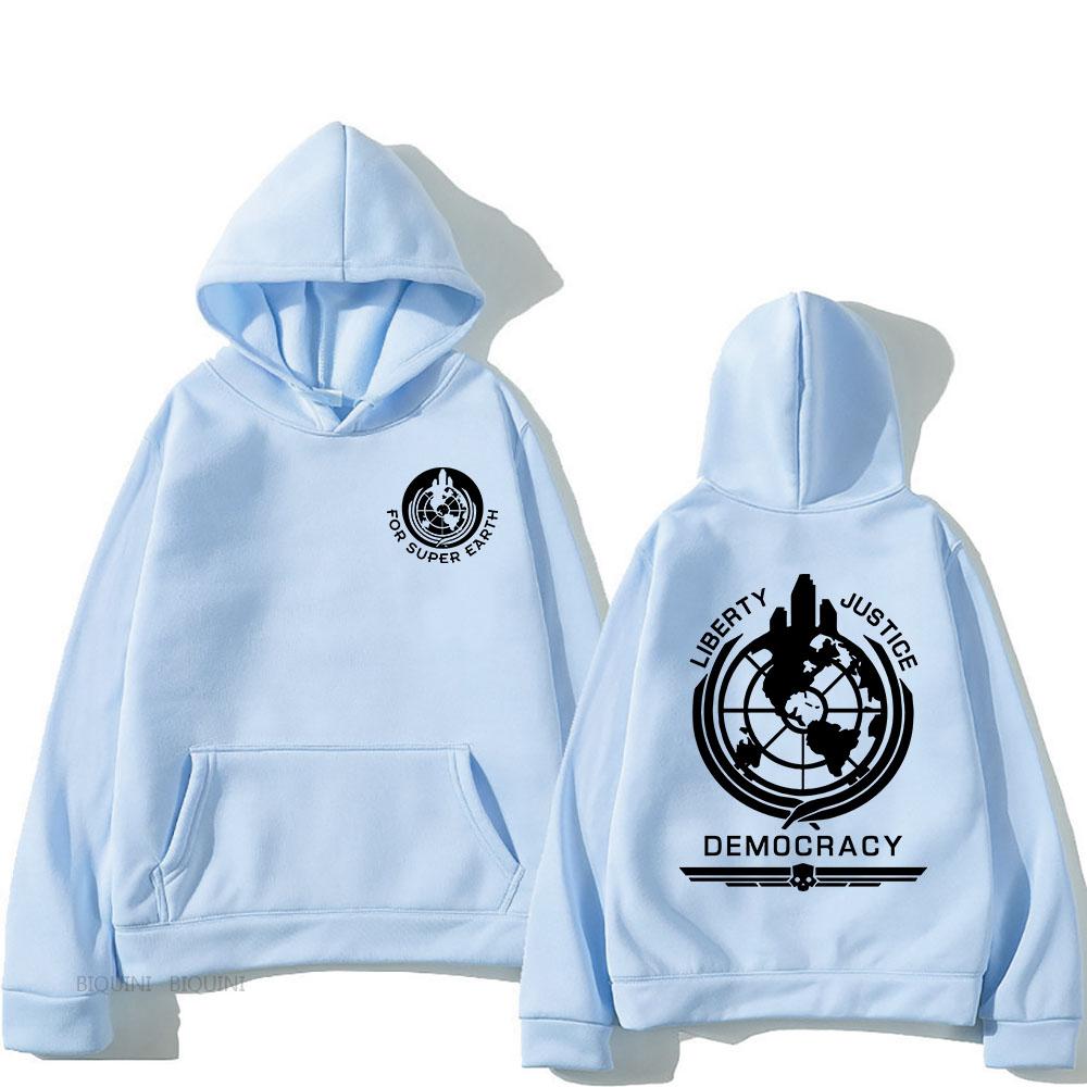 Trendy discount Helldivers Hoodie Comfortabel Sweatshirt met Capuchon en Lange Mouwen Heren/dames voor Herfst/Winter Kleding Casual Grafische Print Hoody XXL