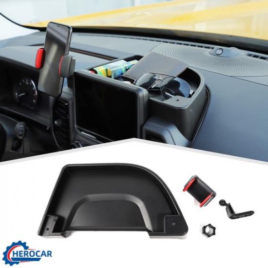 Center Dashboard Phone Bracket Mount Holder Storage Box Tray For Bronco Sport