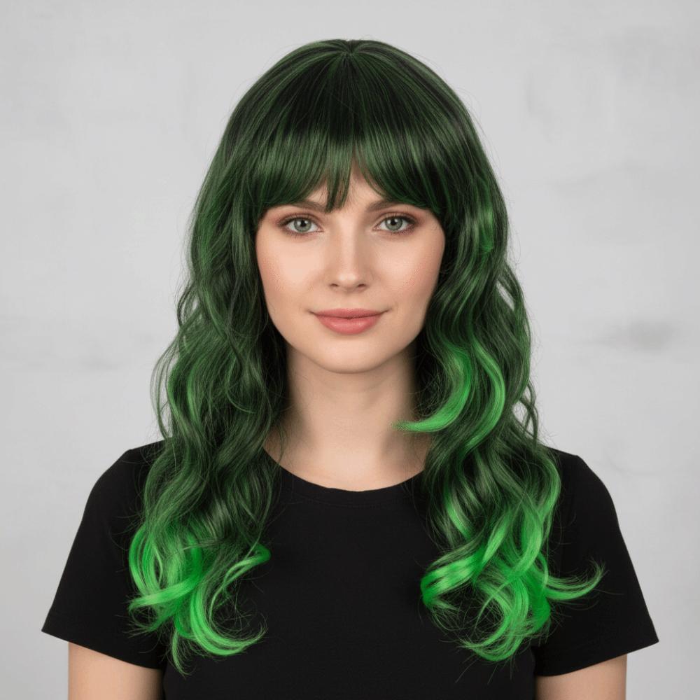 Harajuku Orange Blue Gold Grey Curly Wigs Synthetic Women Layered Wigs  Role-playing