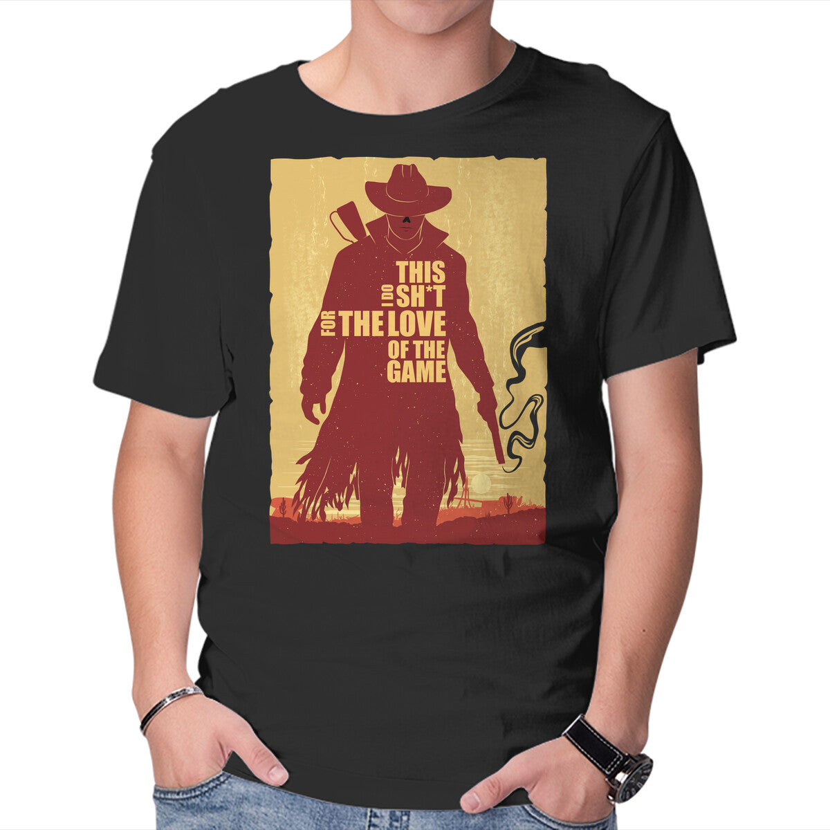Unisex Crew Neck T-Shirt Love Of The Game Graphic Short Sleeve Casual Tee M