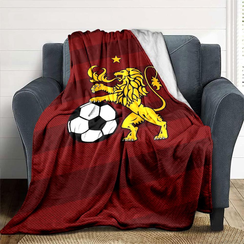 Caracas FC Print Flannel Blanket High Quality Warm Comfortable Cover for All Seasons Perfect for Gifts Home Decor