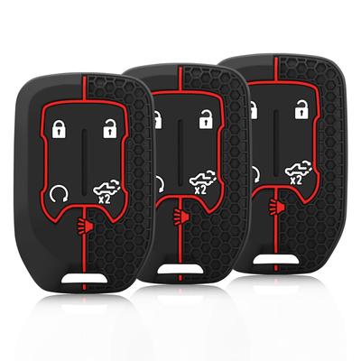 Silikon Bilnyckel Fodral Skyddsskal för CHEVROLET Silverado GMC Sierra 1500 2500HD 3500HD Terrain Acadia 2020 2021 2022