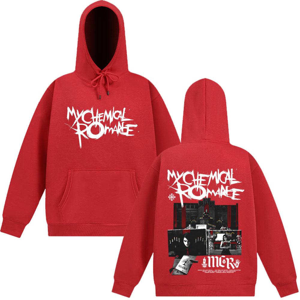My Chemical Romance Harajuku Hoodie The Black Parade Punk Band Emo Pullover Long-sleeved Gothic Punk Hip-hop Sweatshirt Unisex