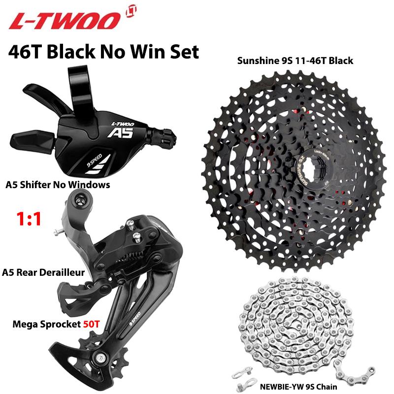 LTWOO A5 1X9Speed Groupset Shift Lever Rear Derailleur SUNSHINE Cassette 36T 40T 42T 46T 50T Newbie Chain for MTB Mountain Bike