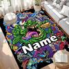 Custom Name Personalized Ghostbusters Print Carpet, Versatile Home Decor Rug, for Playroom, Apartment, Balcony, Entryway, Hallway Gift
