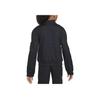 Nike Solid Color Round Neck Zipper Long Sleeve Jacket Kids jackets Black FD3126-010